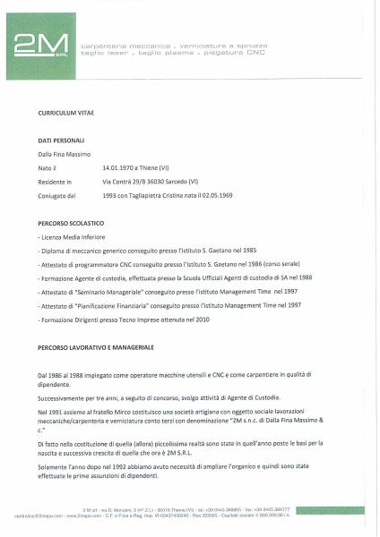 Curriculum Dalla Fina Massimo
